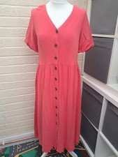 Gorgeous Joules Womens 'Jessica' Linen Blend Summer Dress UK 12 Poppy, Pockets