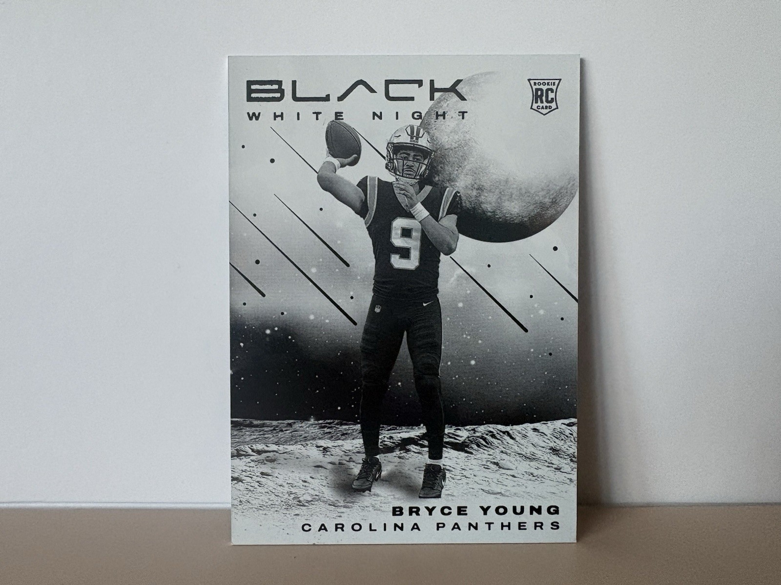 Bryce Young - 2023 Panini Black - White Night #WN-6 Rookie Card