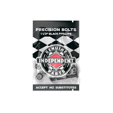 Skateboard Hardware Phillips Cross Bolts 1 1/2 Inch Black Set