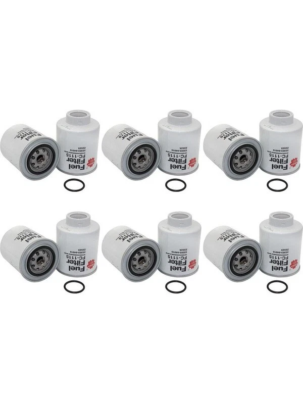 6 x Sakura Spin-On Fuel Filter FC-1115