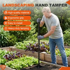 Heavy duty Tamper 20x20cm Hand Soil Tamper Tool Landscaping 121cm For Ground