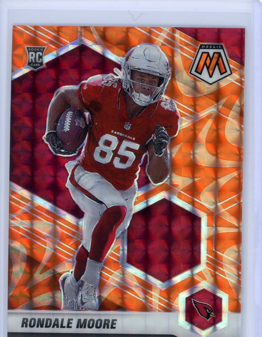 Rondale Moore 2021 Panini Mosaic #317 Prizm Reactive Orange