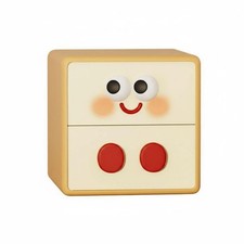 Bread Slice Nightstand with Compartment Whimsical Charm for Nursery