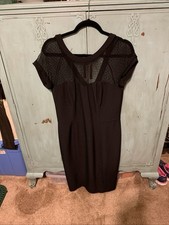 White House Black Market Sheath Dress Cocktail Little Black Dress Size 12 NWOT
