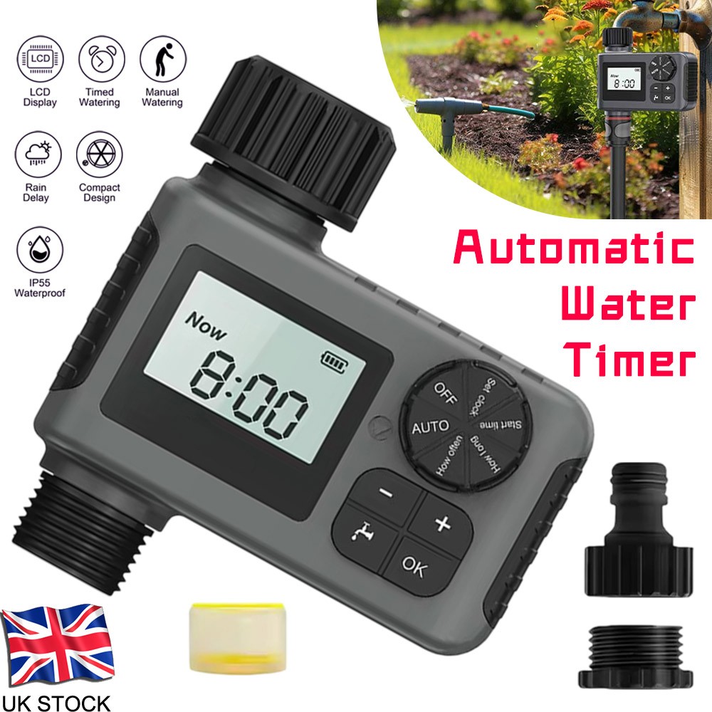 Garden Lawn Automatic Watering Timer Irrigation Control System Sprinkler Timer