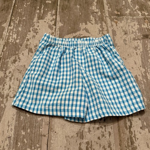 Vintage Kelly’s kids aqua gingham skirt skort seahorse appliqué girls 5-6 - Picture 7 of 7