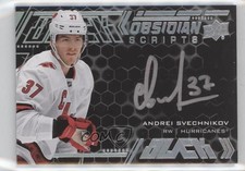 2020-21 SPx UD Black Obsidian Scripts Andrei Svechnikov #OS-AS Auto lb9