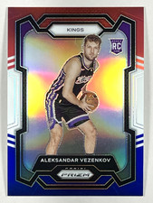 Aleksandar Vezenkov 2023-24 Panini Prizm - Prizms Red White and Blue #281 RC
