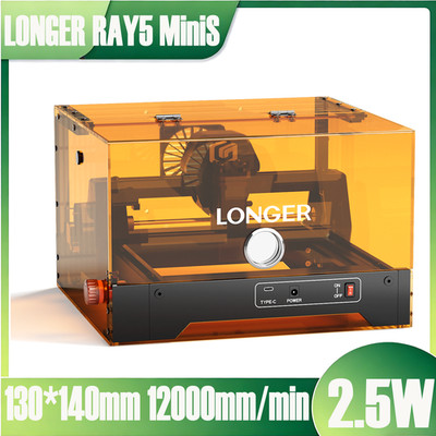 NEW LONGER RAY5 MiniS 2.5W laser engraver machine 130x120mm Work Area High-Speed