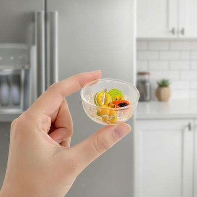 Obst Eis Schüssel Kühlschrank Spaß Kinder Magnete Spielzeug Leicht Harz Aufkleber für
