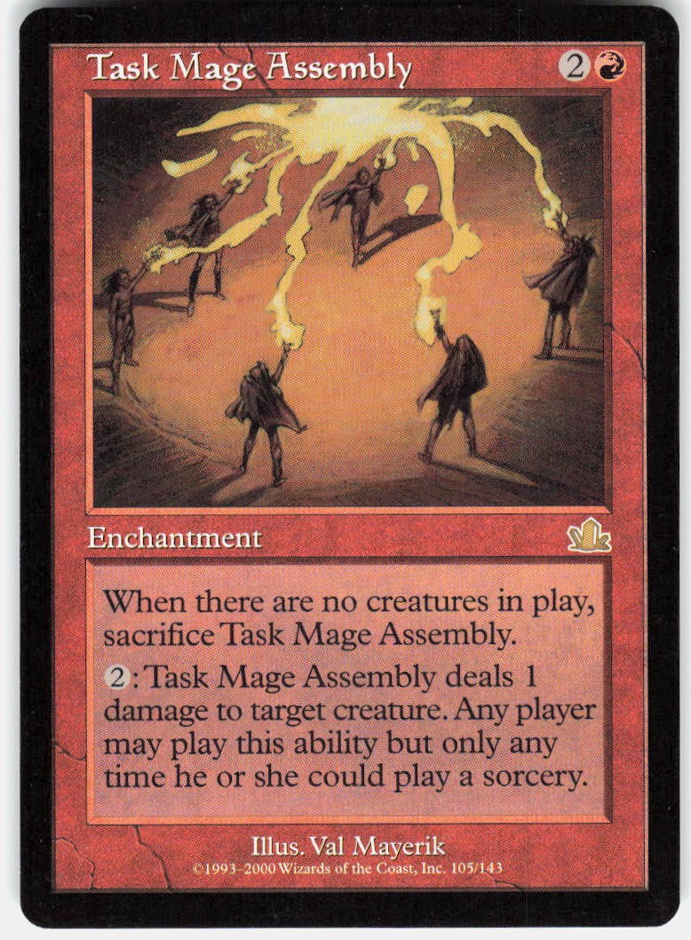 Task Mage Assembly 105 Rare Prophecy Magic: The Gathering LP