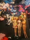 Vintage 60s 70s 80s Lot MATTEL Barbie Assorted Dolls & Clothing See Pics