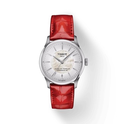 Tissot Chemin Des Tourelles Powermatic 80 Red Band Women's Watch T1392071611100