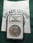 2008 W Silver Eagle $$1 MS 69 Reverse of 2007 NGC Nice Coin! EB109