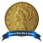 $10 Liberty Head Gold Eagle XF Random Year