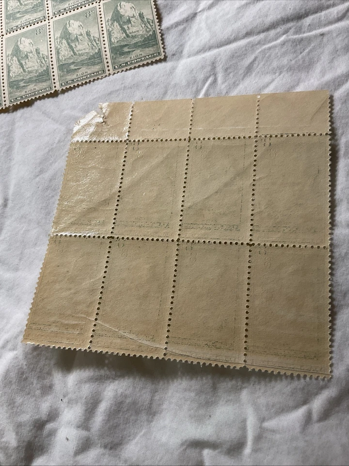 US-(-1934-)Scott # 747-National Parks-8c. Plate Block of 8-MNH #11 - Image 4 of 4