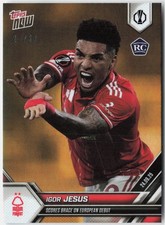 2025-26 Topps Now UEFA Europa League #001 Igor Jesus Gold Foil RC #d/50