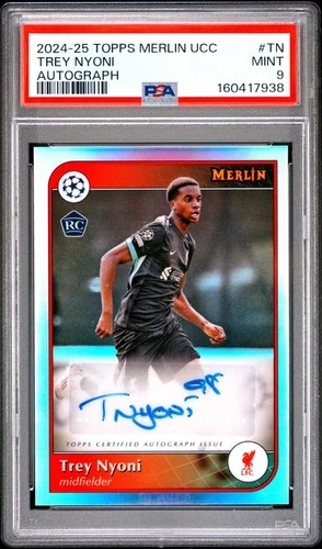 2024-25 Topps Merlin Uefa Club Competitions - Auto Trey Nyoni Refractor RC
