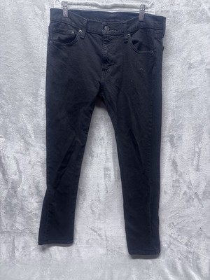 Levis 511 Slim Fit Jeans Mens 33x32 Black Minimalist Normcore Streetwear