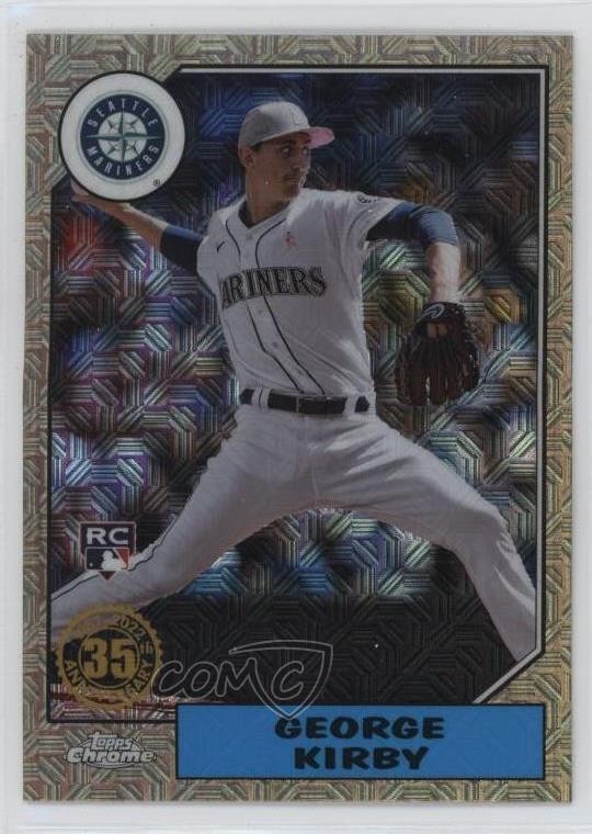 2022 Update 1987 Topps Chrome Silver Pack Series Mojo George Kirby #T87C-45 0q37