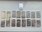 17 x Johnson Matthey 1oz .999 Fine Silver Bars – Mixed Sealed & Light Patina
