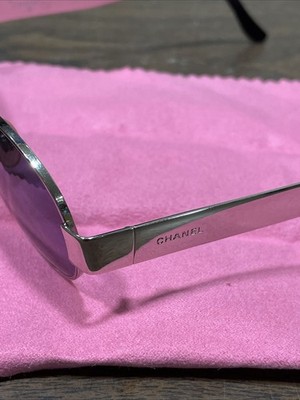CHANEL Silver Frame Sunglasses 06933 45002 Authentic Eyewear | eBay