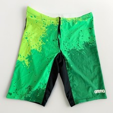 ARENA Swim Shorts Jammers Mens 40 Swimsuit Green Black NWT A13,17 