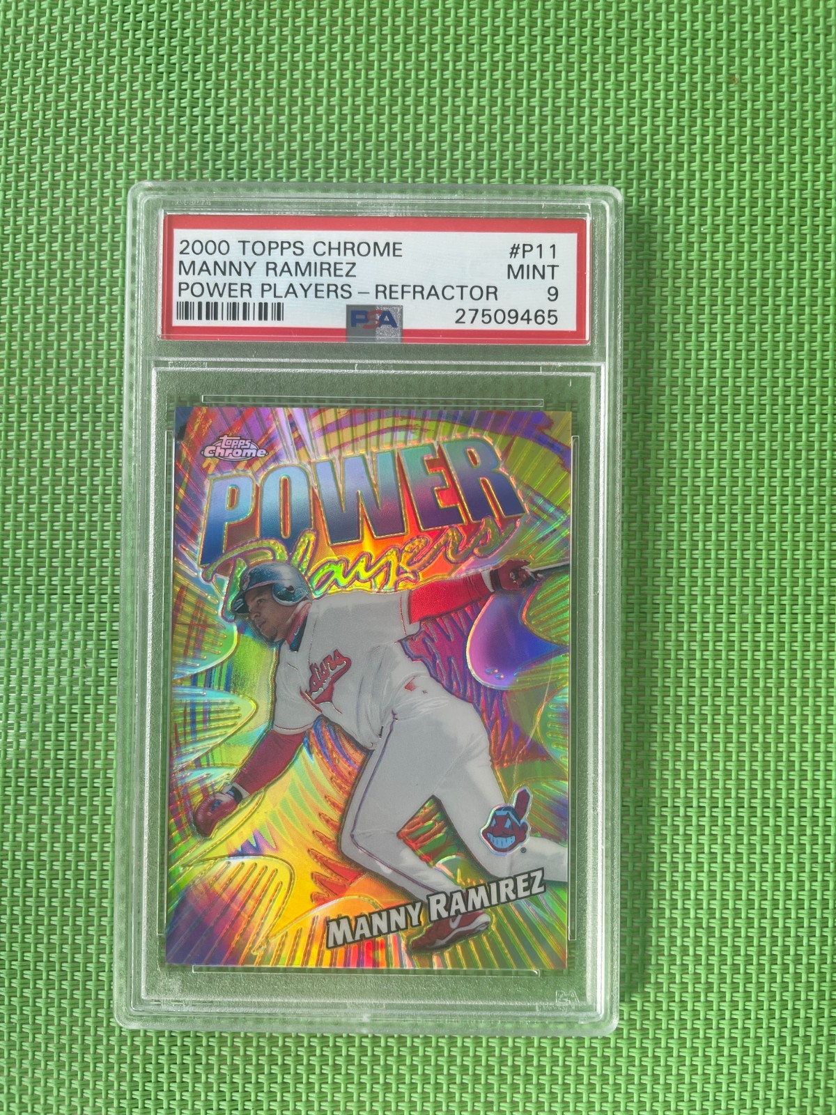2000 Topps Chrome Manny Ramirez Power Players Refractor Psa 9