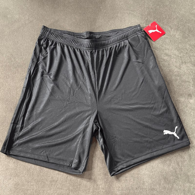 Men s Puma Black Knit Athletic Sport Shorts Size L NWT