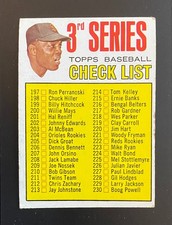1967 Topps - Checklist with Willie Mays #191 (214 is Dick Kelley), also Gibson