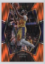 2021-22 Panini Select Premier Level Orange Flash Prizm Anthony Davis #144 04dh