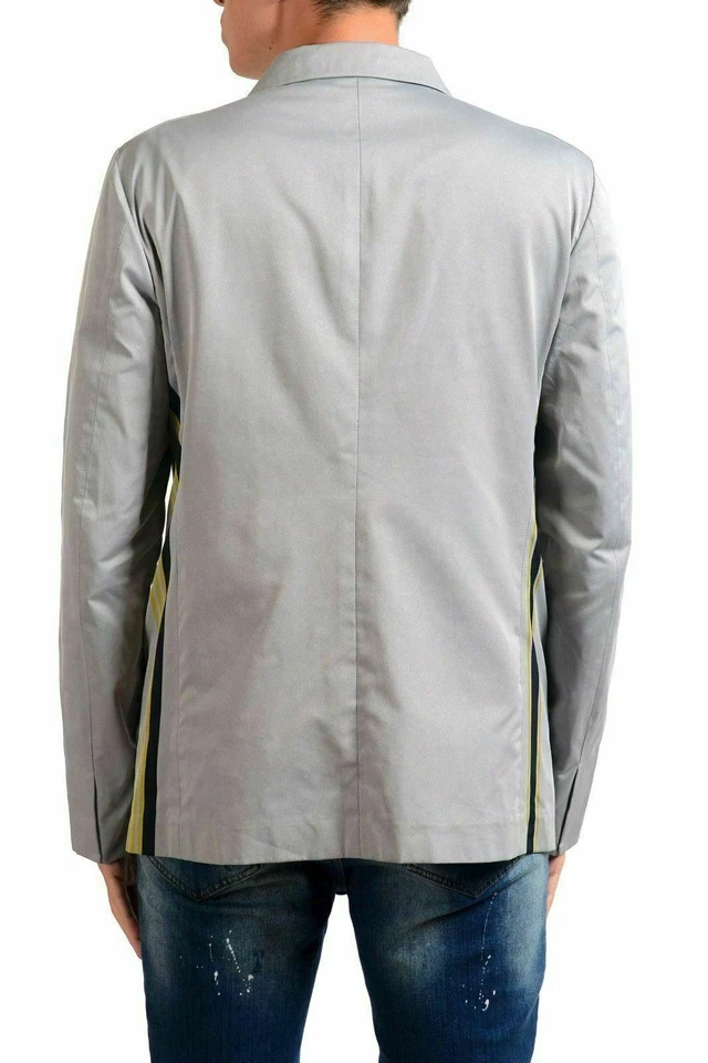 Abrigo deportivo Jil Sander gris de tres botones para hombre US 40 IT 50 Foto 3 de 4