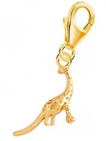 Dinosaurier Charm 925 Silber Gold Vergoldet Herren Damen AnhäNger FüR Armband