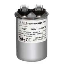 USA 10 uf/MFD 370-440 VAC volts Round Run Capacitor 50/60 Hz - Lot-1