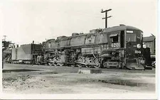 7B300C RPPC 1941 SP SOUTHERN PACIFIC RAILROAD ENGINE #4201 LOS ANGELES CA