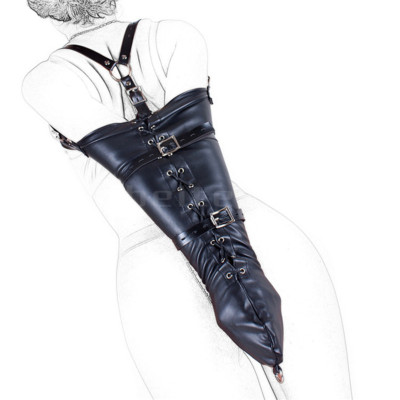Soft PU Leather Arm Binder Binding Restraint Arm Binder Gloves Couples