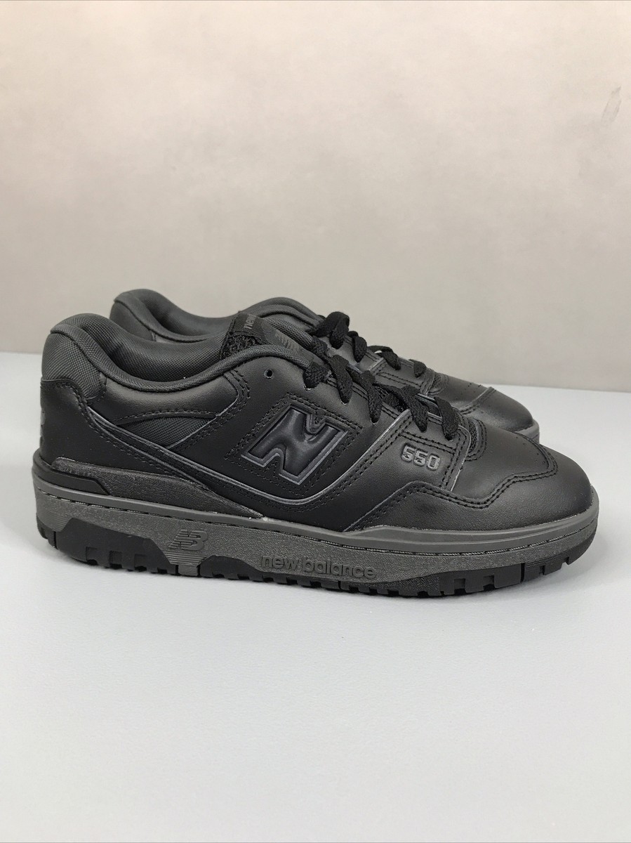 New Balance 550 Black Black Athletic Running Low Top Shoes Girls