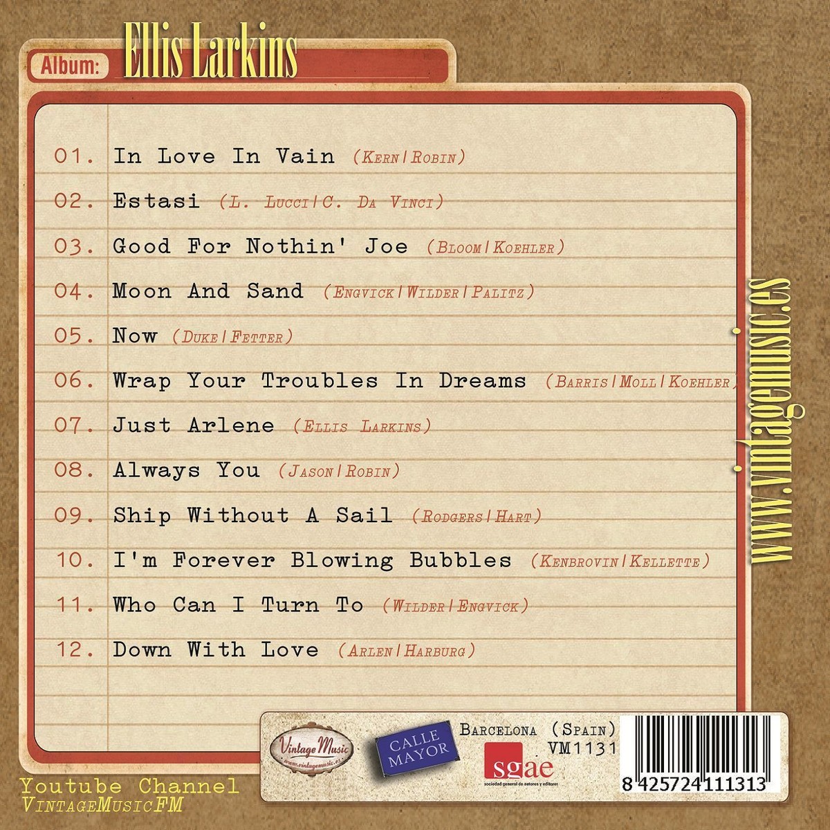 洋楽 Disney PopStation Version 1.0 CD ELLIS LARKINS Vintage Dance Orchestra CD / At The Piano , In
