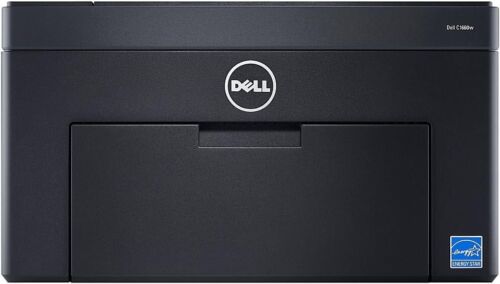 Dell C1660w A4 Color Laser Printer / No Toners / Low 610 Page Count / See Pic#6 - Picture 1 of 6
