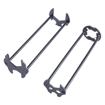 2Pcs Multifunctional Sink Wrench Sink Plumbing Tool Double Ended Wrench