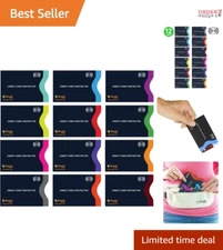 Lightweight RFID Secure Sleeves with Color Code for Easy Card Access - Set of 2