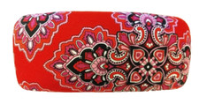 New Vera Bradley Hard Eyeglass Sunglass Case Clamshell Frankly Scarlet