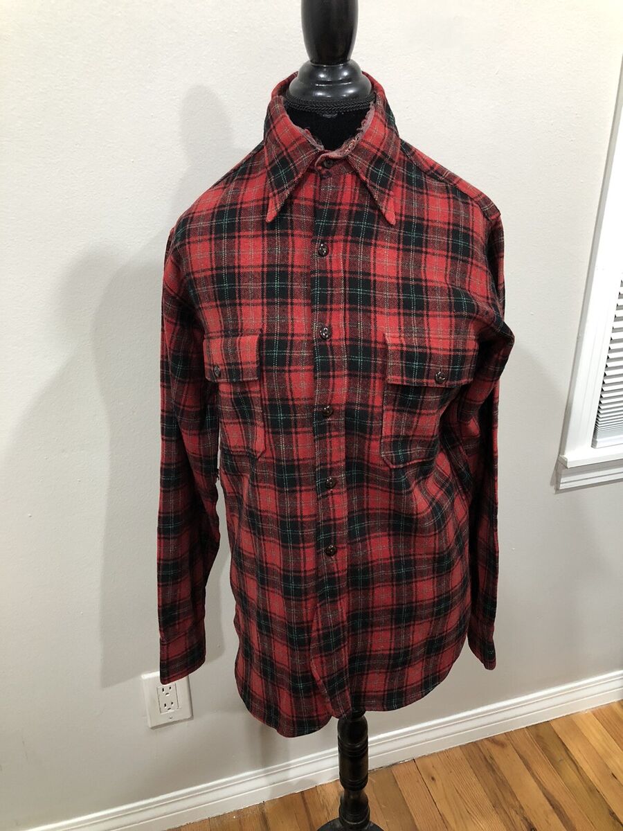 Vintage 1930s Pendleton Wool Plaid Long Sleeve Button Up Vintage 1930s Pendleton Wool Plaid Long Sleeve Button Up