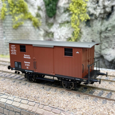 Gedeckter Güterwagen Gu, 2-achsig, ''Hannover'', DRG, Ep II - BRAWA 47728 - 