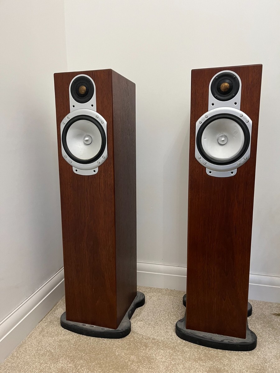 MONITOR AUDIO ** SILVER **RS5 SPEAKERS ** REAL WOOD VENEER 