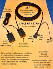 Cable Kit # 97RA Remote Mic Extension Motorola CDM CDM750 CDM1250 CDM1550 