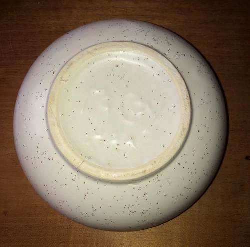 Vintage Small McCoy USA Signed Speckled Swirl Design Soup Or Cereal Bowl 5 3/4”