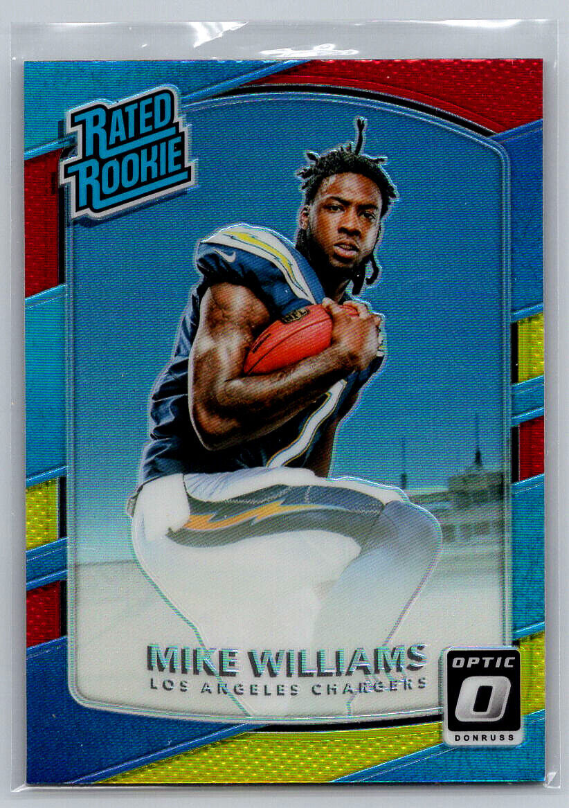# 174 Mike Williams Rookie Los Angeles Chargers 2017 Donruss Optic Red Yellow