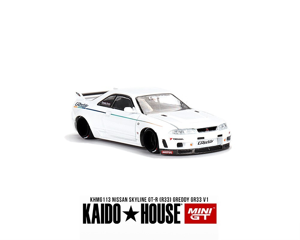 ミニカー NISSAN SKYLINE GT-R Nur One of 1000pcs. Kaido House Mini GT 1:64 Nissan Skyline GT-R (R33) Greddy