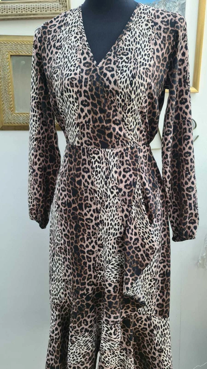 Wallis red animal print dress cheap
